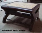 Plantation stool rattan